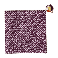 Load image into Gallery viewer, Kimono-fabric coaster with Japanese traditional Shibori patterns