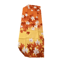 Load image into Gallery viewer, Japanese textile wall-art hanging with autumn pattern (Momoji maple)