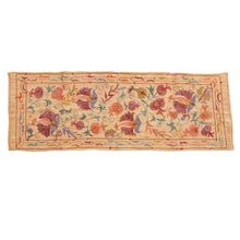 Load image into Gallery viewer, Suzani hand-embroidered fabric - apricot