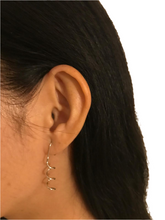 Load image into Gallery viewer, Spiral 92.5% silver handmade silver earrings