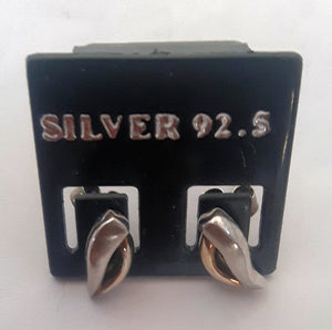 92.5% silver earrings handmade in Laos