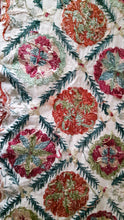 Ladda upp bild till gallerivisning, Suzani hand-embroidered silk fabric