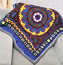 Load image into Gallery viewer, Vintage hand embroidered Suzani from Uzbekistan 【One and only item!】