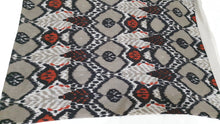 Ladda upp bild till gallerivisning, Handmade camel wool textile with prints - beige &amp; orange color