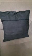 Load image into Gallery viewer, Suzani hand-embroidered cushion cover - dark grey