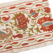 Load image into Gallery viewer, Suzani hand-embroidered fabric - beige