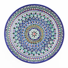 Load image into Gallery viewer, Beautiful blue Rishtan ceramics from Uzbekistan by a master