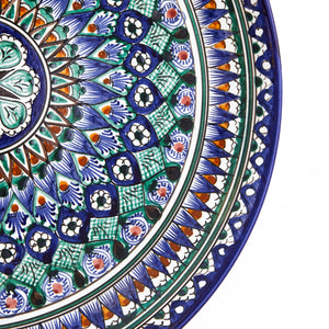 Beautiful blue Rishtan ceramics from Uzbekistan by a master